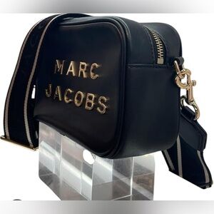 Authentic Marc Jacobs Flash Leather Camera Crossbody Bag + extra strap